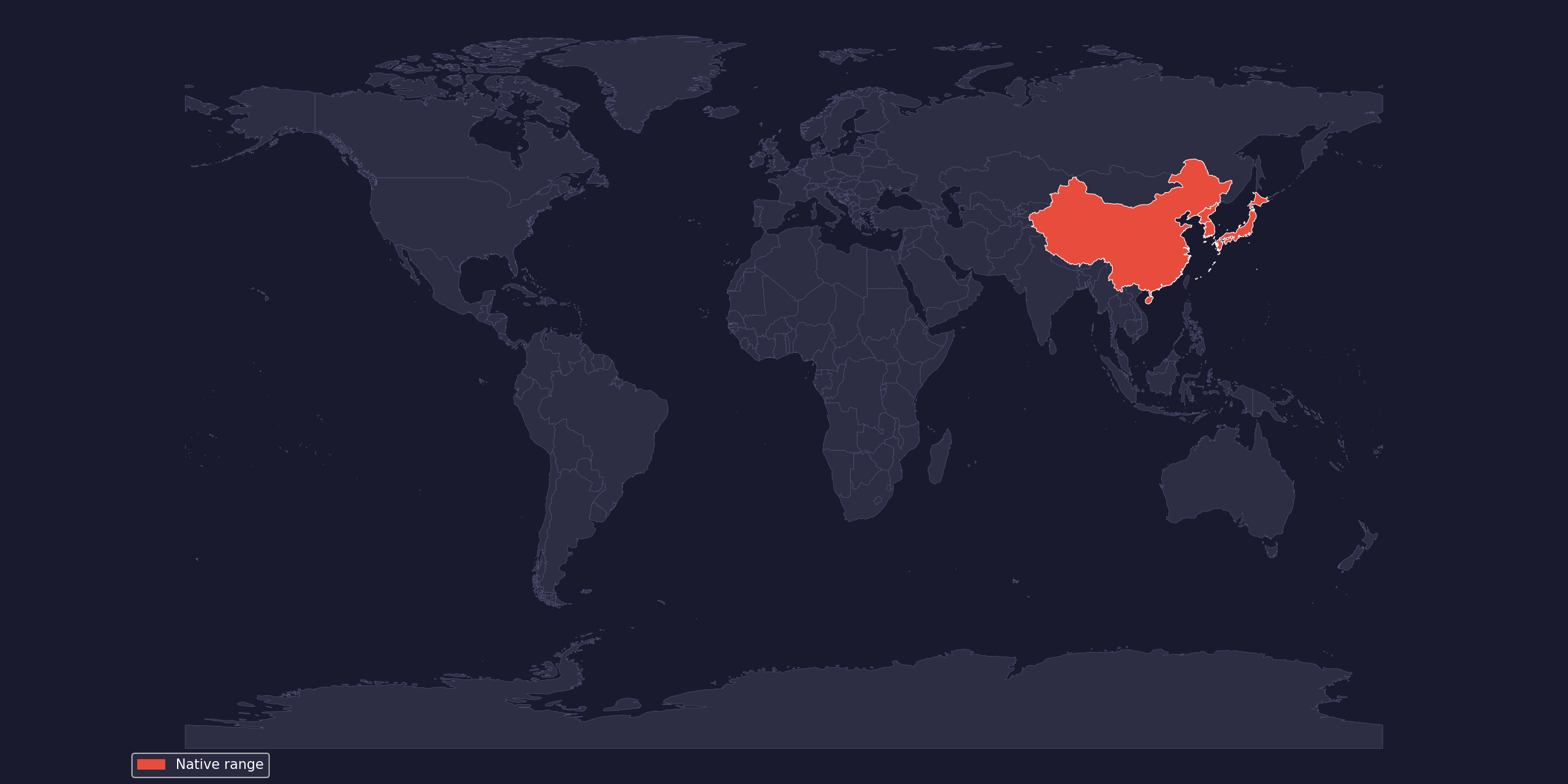Карта на разпространението