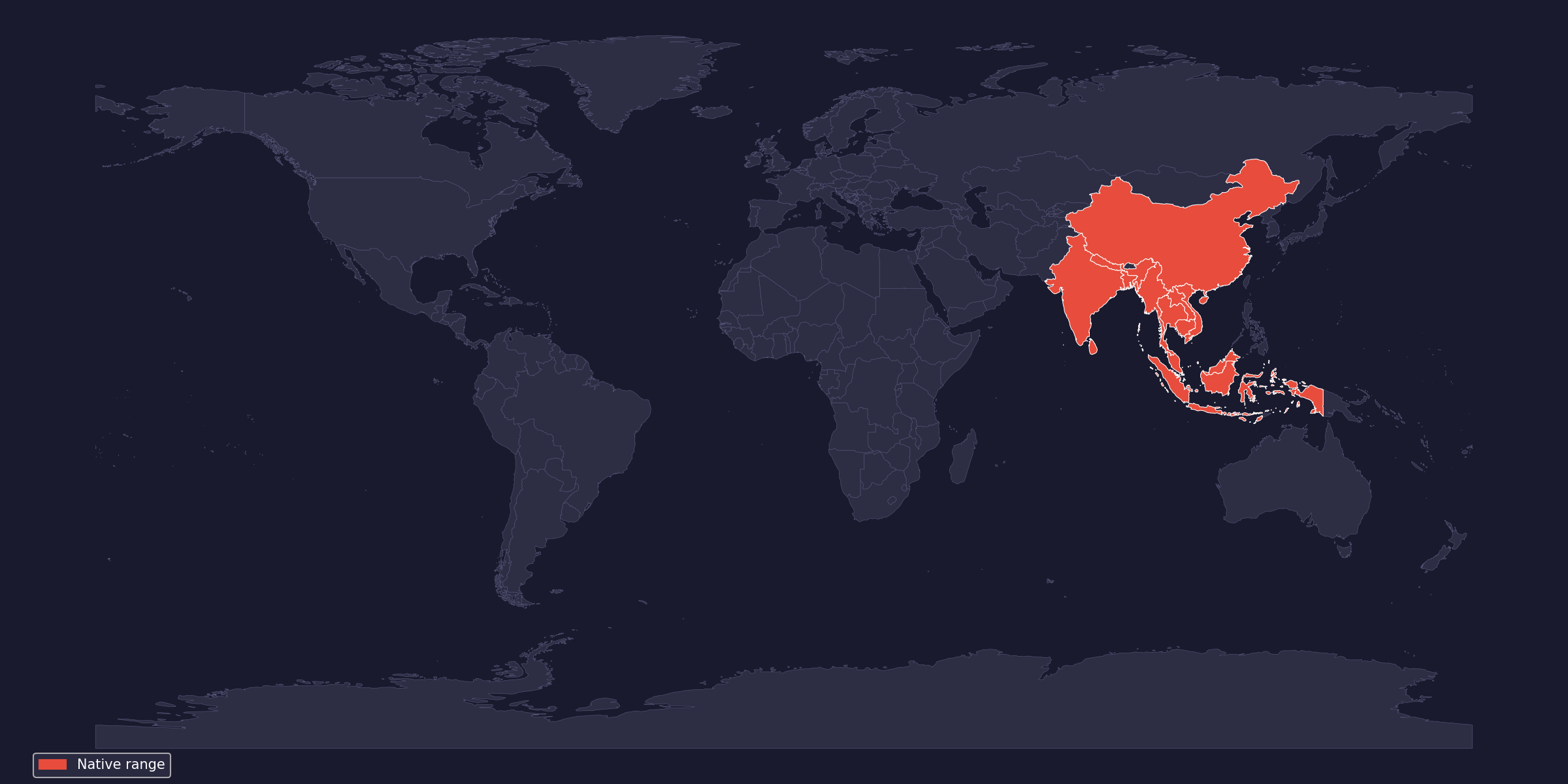 Карта на разпространението